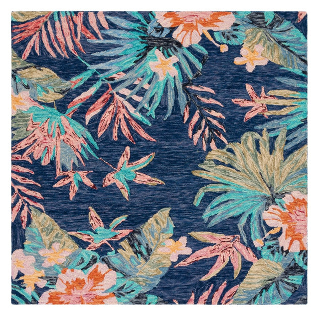 Safavieh Aspen Apn524N Blue/Pink Rug.
