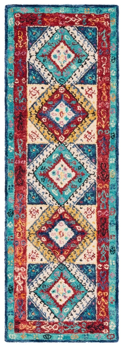 Safavieh Aspen Apn525M Blue/Rust Rugs.