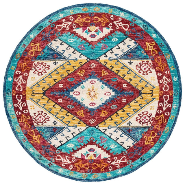 Safavieh Aspen Apn525M Blue/Rust Rugs.