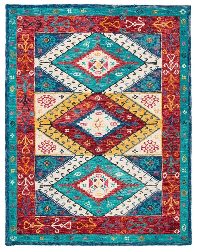 Safavieh Aspen Apn525M Blue/Rust Rugs.