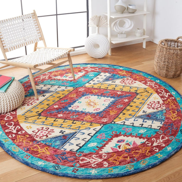 Safavieh Aspen Apn525M Blue/Rust Rugs.