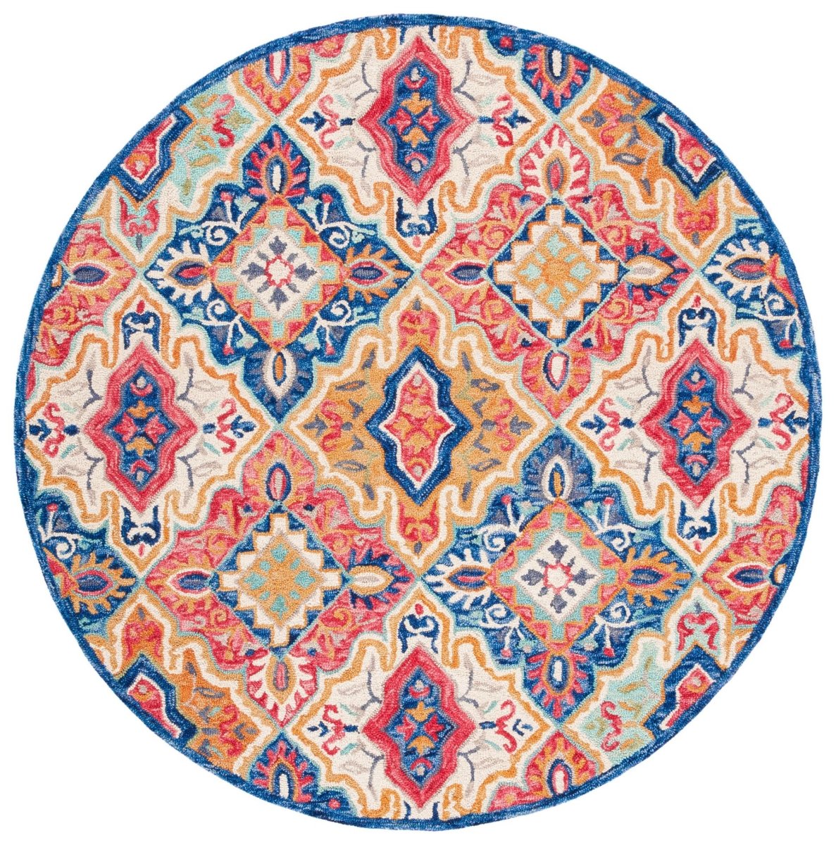 Safavieh Aspen Apn526M Blue/Rust Rugs.