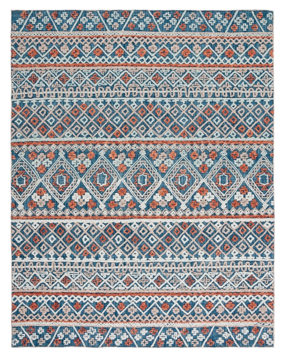 Safavieh Aspen Apn530M Blue/Orange Rugs.