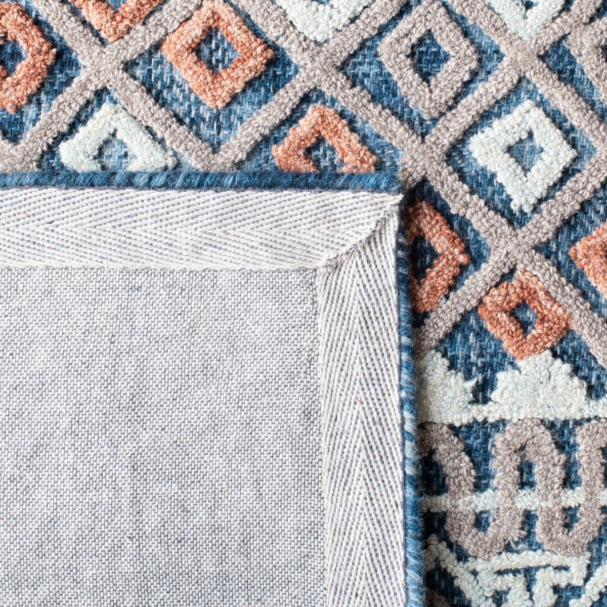 Safavieh Aspen Apn530M Blue/Orange Rugs.
