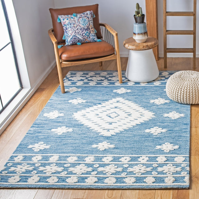 Safavieh Aspen Apn550M Blue/Ivory Rugs.