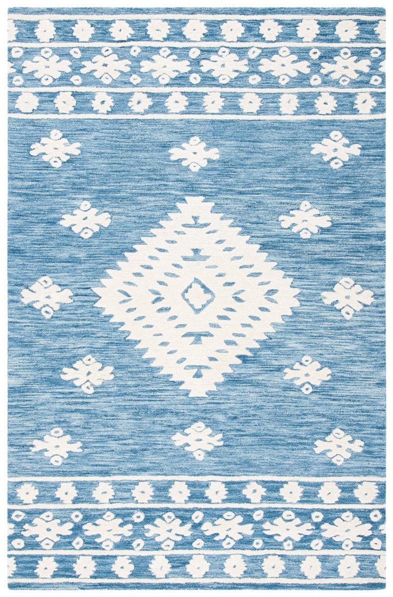 Safavieh Aspen Apn550M Blue/Ivory Rugs.