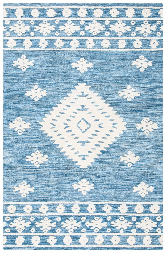 Safavieh Aspen Apn550M Blue/Ivory Rugs.