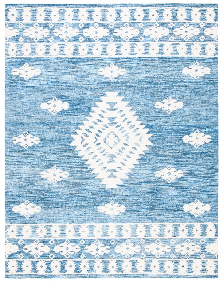 Safavieh Aspen Apn550M Blue/Ivory Rugs.