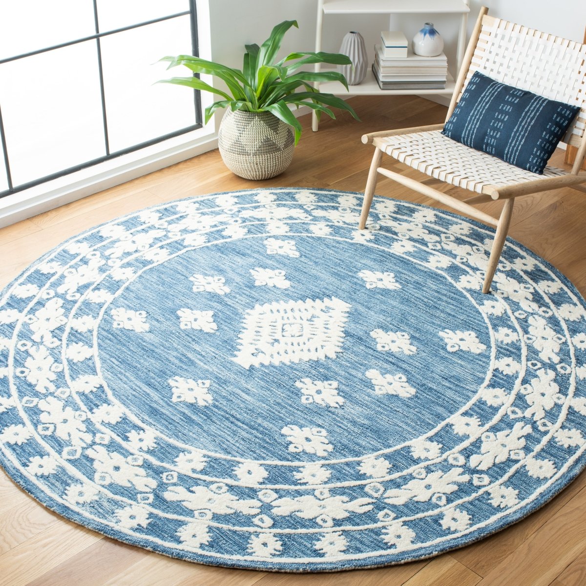 Safavieh Aspen Apn550M Blue/Ivory Rugs.