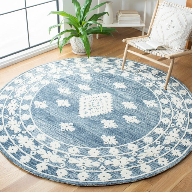 Safavieh Aspen Apn550N Navy/Ivory Rugs.