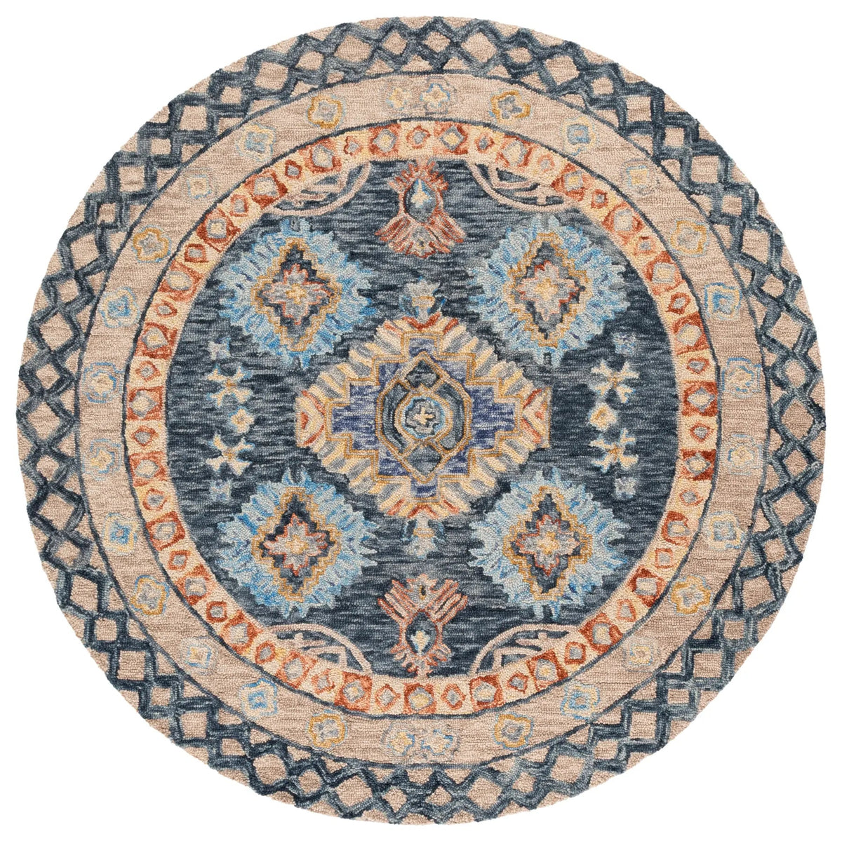 Safavieh Aspen 6'-0" x 6'-0" Rug in Blue / Beige