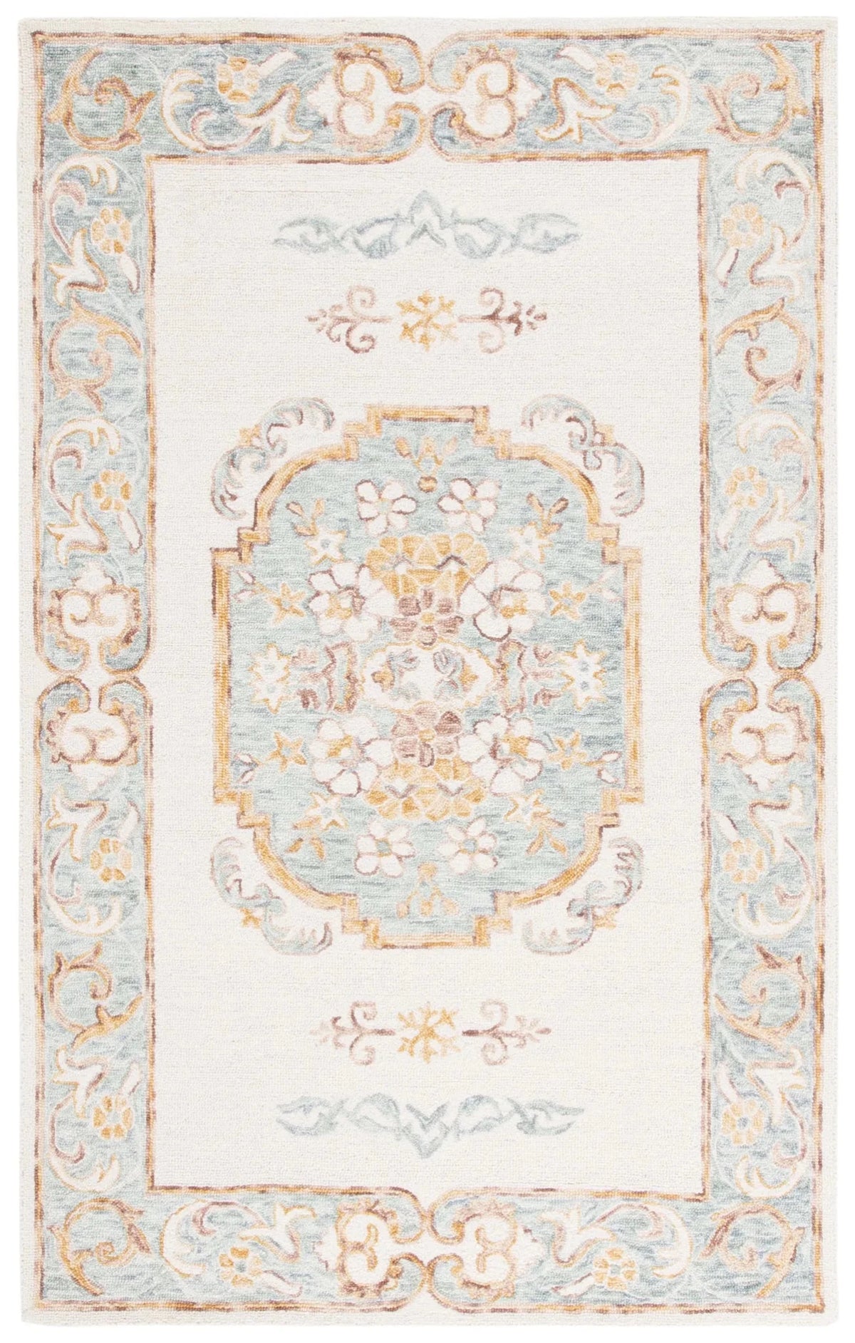 Safavieh Aspen 4'-0" x 6'-0" Rug in Ivory / Light Grey