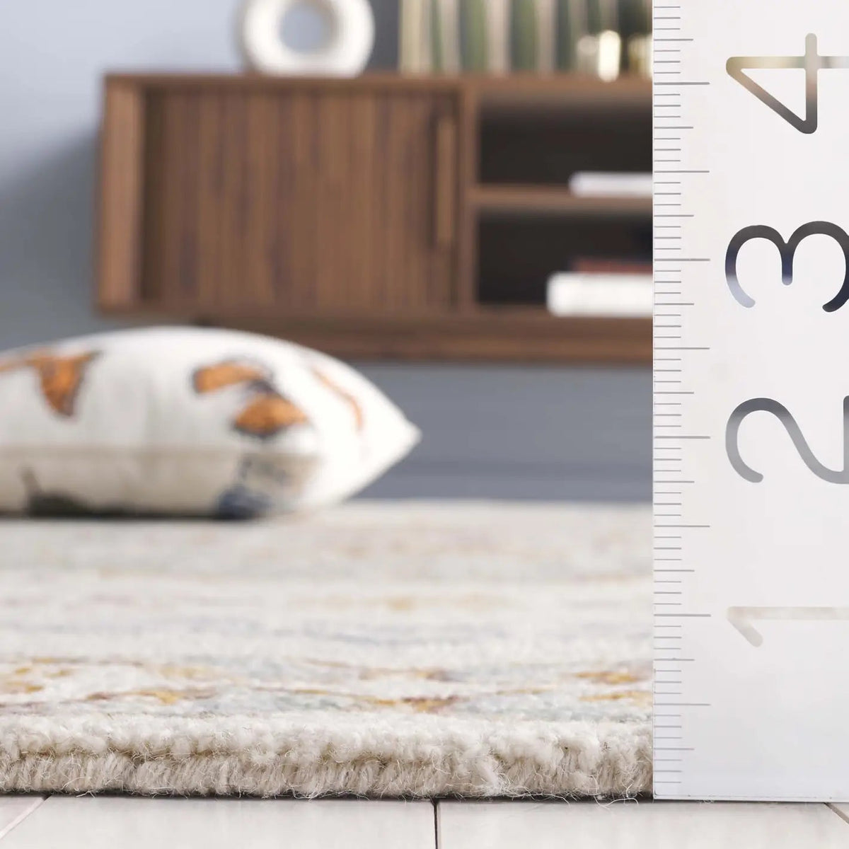 Safavieh Aspen 4'-0" x 6'-0" Rug in Ivory / Light Grey