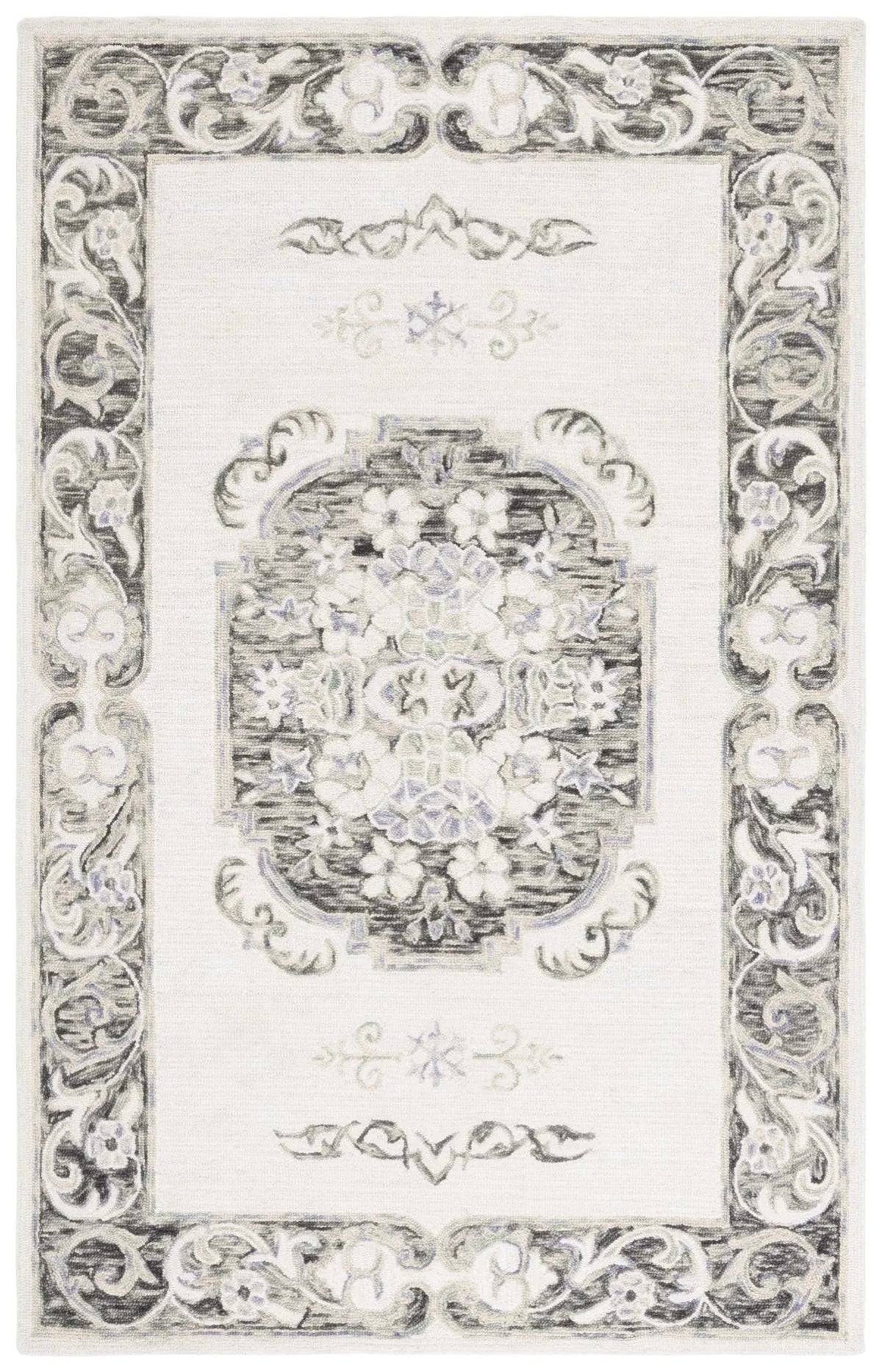 Safavieh Aspen 4'-0" x 6'-0" Rug in Ivory / Black