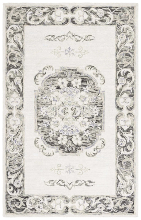 Safavieh Aspen 4'-0" x 6'-0" Rug in Ivory / Black