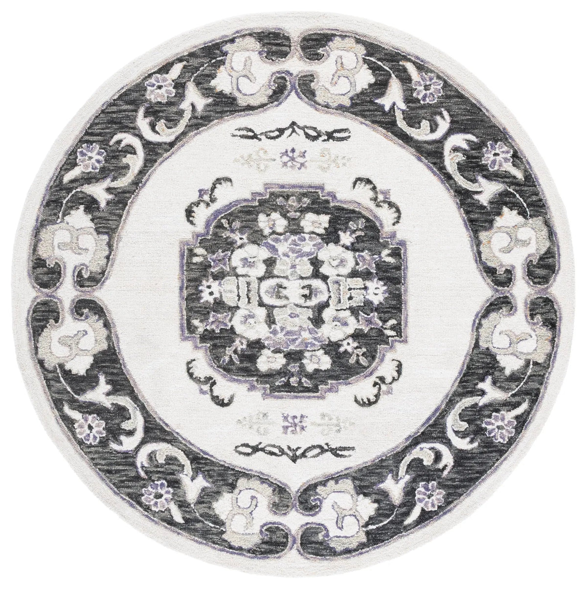 Safavieh Aspen 6'-0" x 6'-0" Rug in Ivory / Black