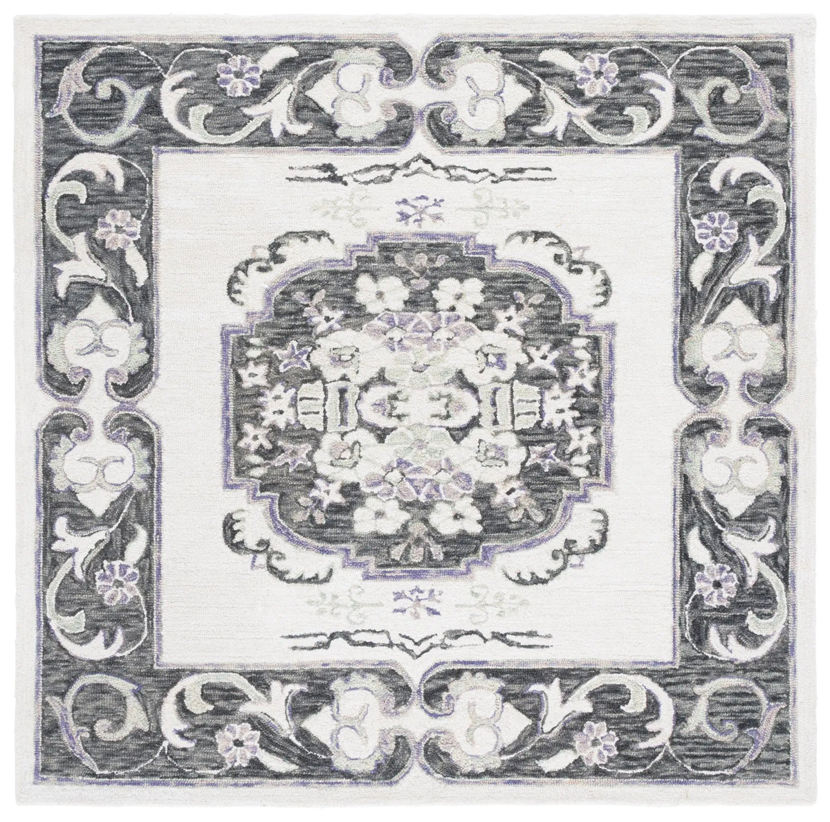 Safavieh Aspen 6'-0" x 6'-0" Rug in Ivory / Black