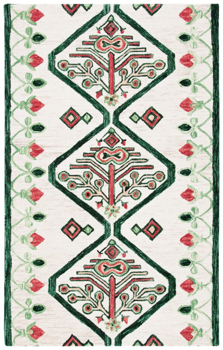 Safavieh Aspen Apn703B Ivory/Green Rugs.