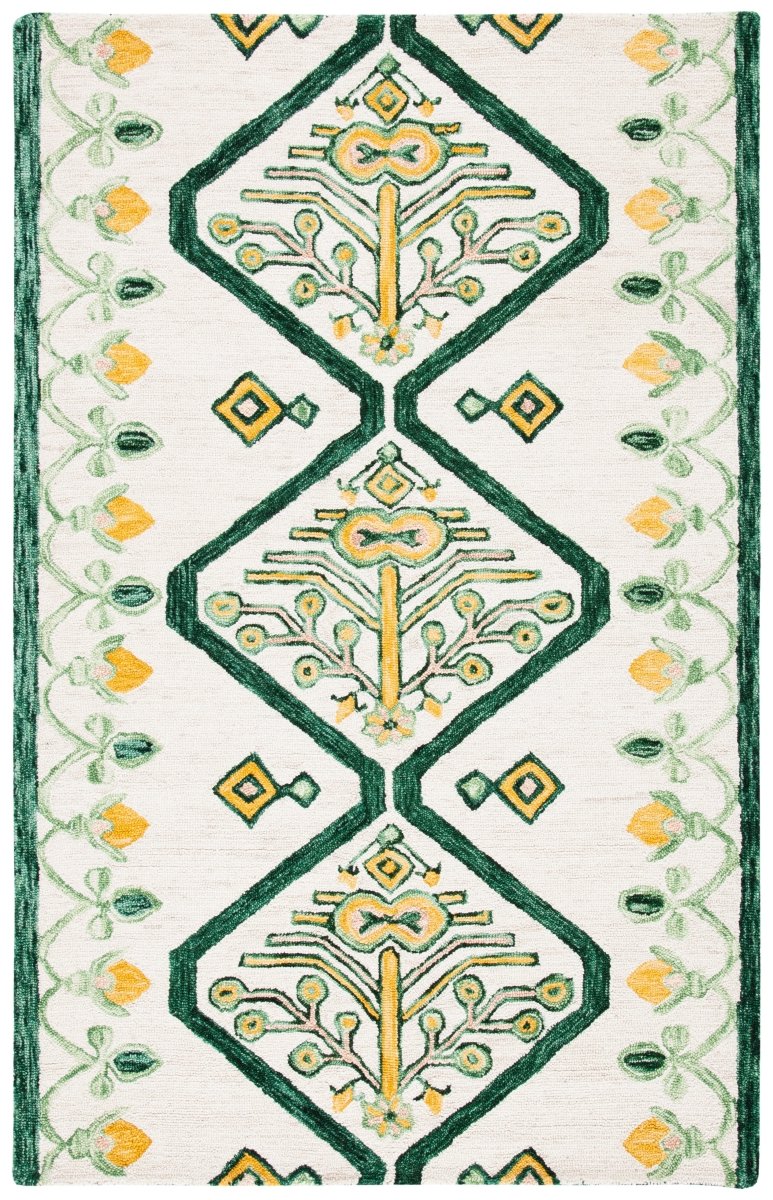 Safavieh Aspen Apn703C Ivory/Yellow Rugs.