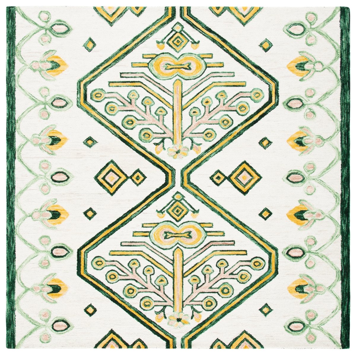 Safavieh Aspen Apn703C Ivory/Yellow Rugs.