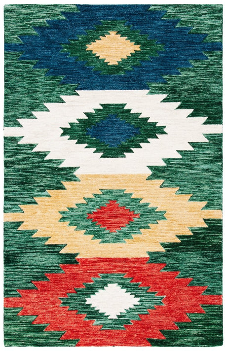 Safavieh Aspen Apn704Y Green/Red Rugs.