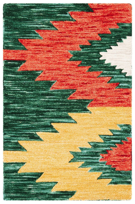 Safavieh Aspen Apn704Y Green/Red Rugs.