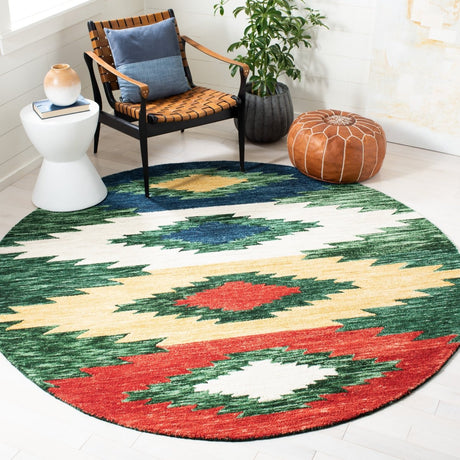 Safavieh Aspen Apn704Y Green/Red Rugs.