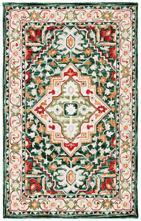 Safavieh Aspen Apn705Q Green/Red Rugs.