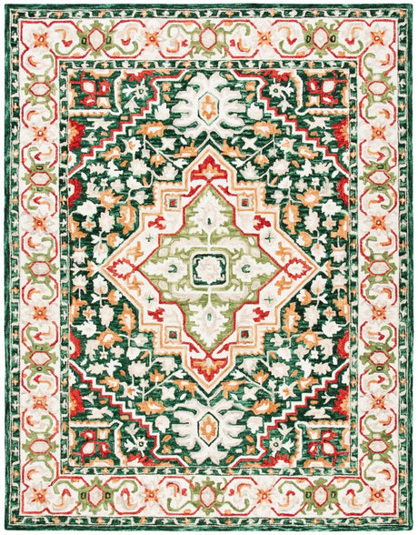 Safavieh Aspen Apn705Q Green/Red Rugs.