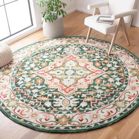 Safavieh Aspen Apn705Q Green/Red Rugs.