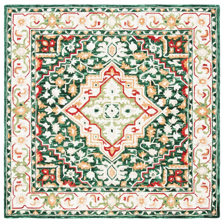 Safavieh Aspen Apn705Q Green/Red Rugs.