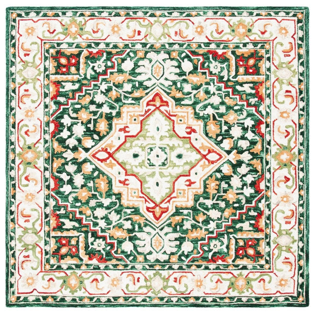 Safavieh Aspen Apn705Q Green/Red Rugs.