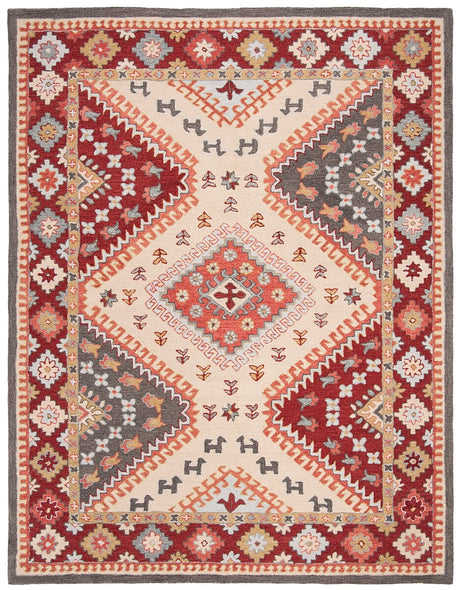 Safavieh Aspen Apn801Q Red/Ivory Rug.