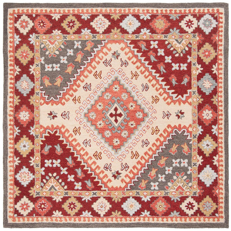 Safavieh Aspen Apn801Q Red/Ivory Rug.