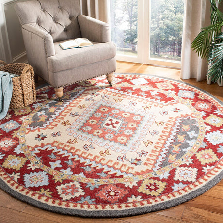 Safavieh Aspen Apn801Q Red/Ivory Rug.