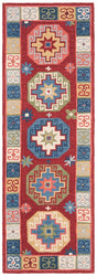 Safavieh Aspen Apn802Q Red/Blue Rug.