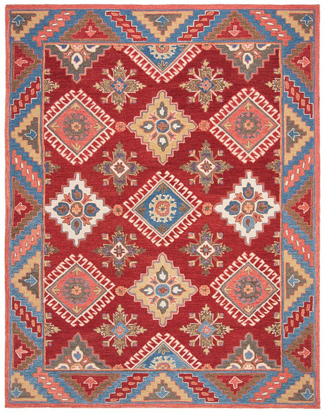 Safavieh Aspen Apn803Q Red/Blue Rug.