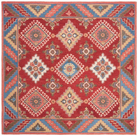 Safavieh Aspen Apn803Q Red/Blue Rug.