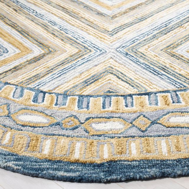 Safavieh Aspen Apn809N Navy/Gold Rug.