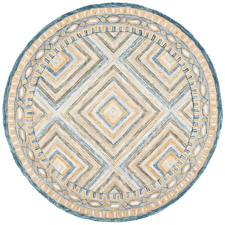 Safavieh Aspen Apn809N Navy/Gold Rug.