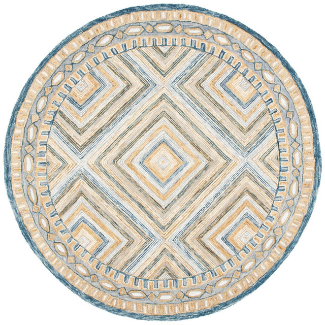 Safavieh Aspen Apn809N Navy/Gold Rug.