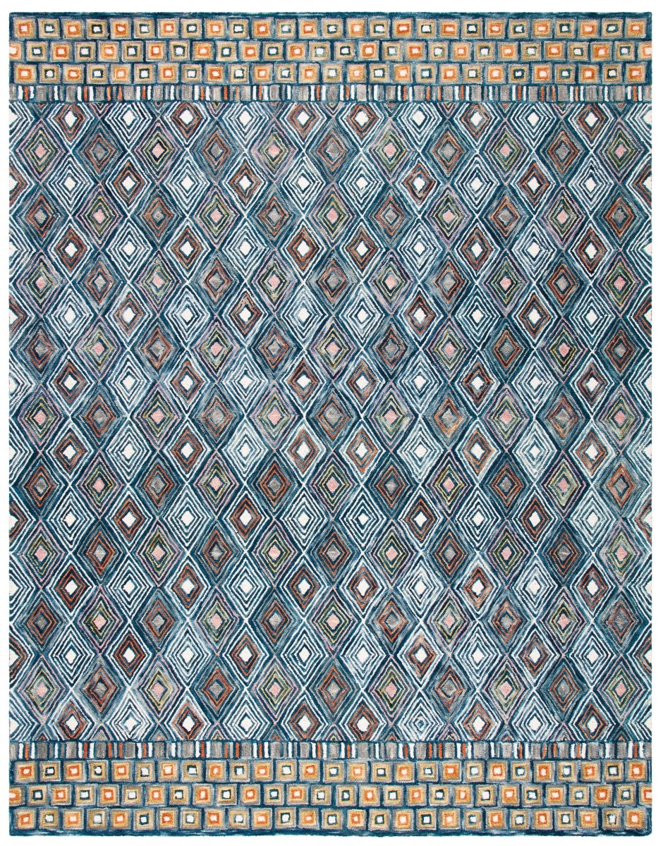 Safavieh Aspen Apn810M Blue/Gold Rug.