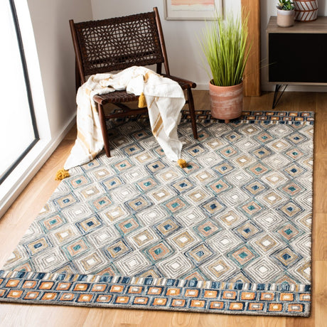 Safavieh Aspen Apn810Y Green/Gold Rug.