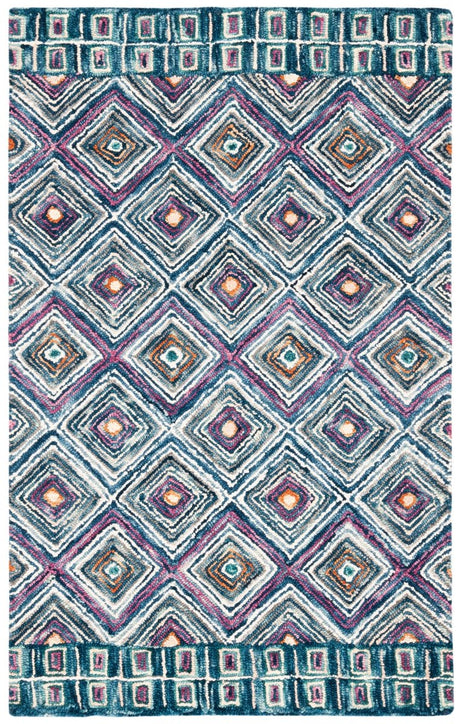 Safavieh Aspen Apn812M Blue/Red Rug.
