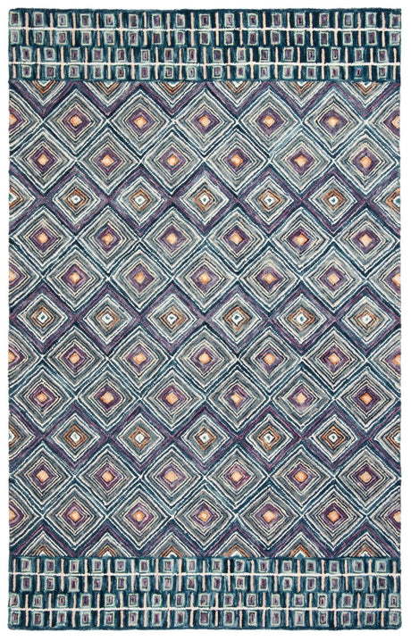 Safavieh Aspen Apn812M Blue/Red Rug.