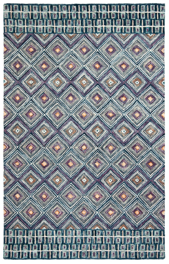Safavieh Aspen Apn812M Blue/Red Rug.