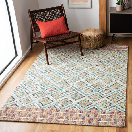 Safavieh Aspen Apn812Y Green/Red Rug.