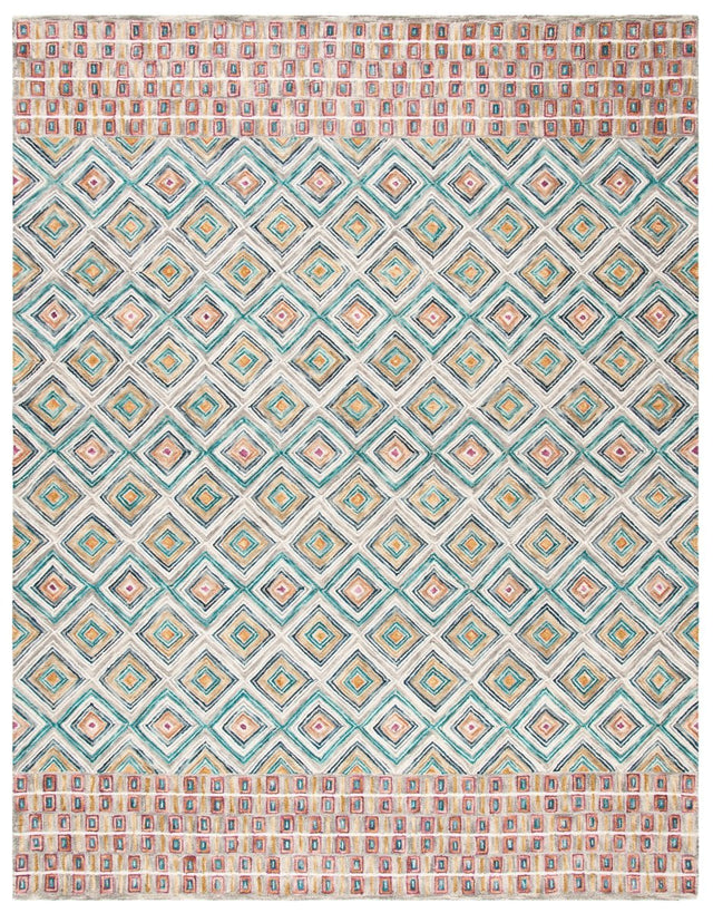 Safavieh Aspen Apn812Y Green/Red Rug.