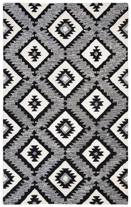 Safavieh Aspen Apn813Z Charcoal/Black Rug.