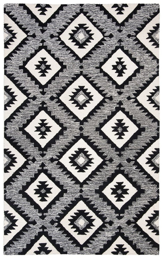 Safavieh Aspen Apn813Z Charcoal/Black Rug.